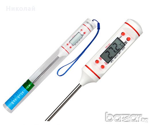 Електронен термометър за храни напитки течности готвене барбекю 