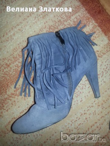 Сиви Боти, снимка 4 - Дамски боти - 10609000