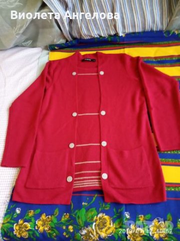 Дамска блуза с дълъг ръкав тъмночервена, снимка 1 - Блузи с дълъг ръкав и пуловери - 25966305