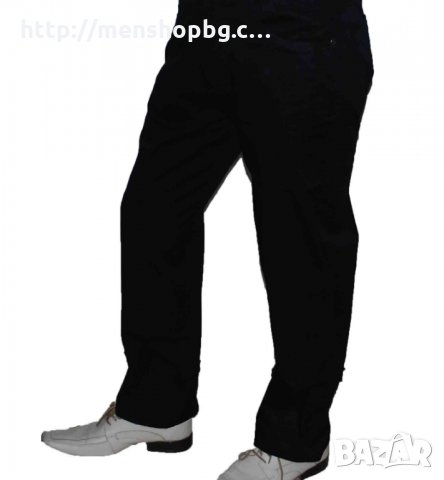 01 Спортно елегантен панталон черен, снимка 3 - Панталони - 24430663