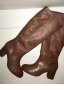 Естествена кожа ботуши с дебел ток Kiomi номер 40-41, снимка 2