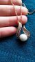 Колие с перла + подаръчна торбичка, снимка 1 - Колиета, медальони, синджири - 17152546