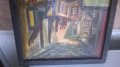 стара картина-градски пейзаж, снимка 5