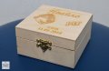 Гравирана кутийка за бижута от дърво с размери 10 см./10 см./5 см. , снимка 3