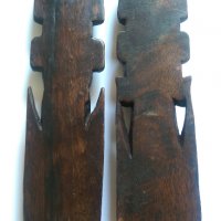 Африкански дървени  фигури, снимка 4 - Статуетки - 20122021