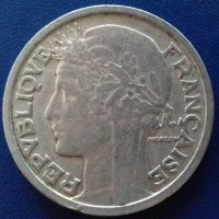 Монета Франция - 2 Франка 1947 г., снимка 2 - Нумизматика и бонистика - 20967603
