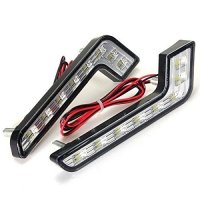 Дневни светлини универсални 6 LED 12 v 2 броя комплект , снимка 2 - Аксесоари и консумативи - 24206297