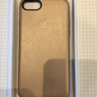 Продавам кожени кейсове за iPhone 7/8 Gold - златисти - виж!, снимка 1 - Аксесоари за Apple - 22424313