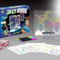 детска магическа 3д 3D дъска за рисуване Комплект за рисуване, снимка 2 - Рисуване и оцветяване - 24744666