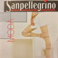 Sanpellegrino 20DEN жълт тънък фигурален чорапогащник Санпелегрино 40-67кг фигурални чорапогащи, снимка 1 - Бельо - 7513700