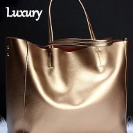 Луксозна златиста дизайнерска чанта 70 лв., снимка 8 - Чанти - 14843999