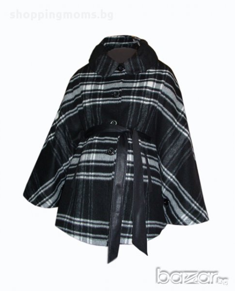 Пелерина за макси дами и бременни 092 черно+сиво , снимка 1