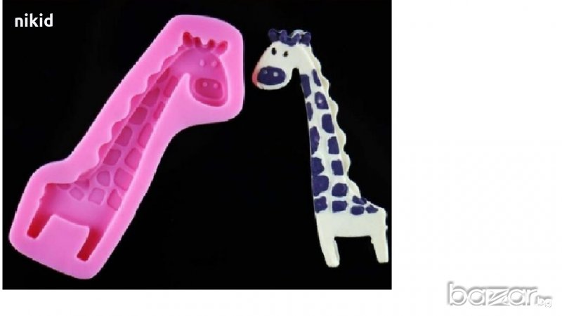 Прав жираф силиконов молд форма за украса торта с фондан шоколад, снимка 1
