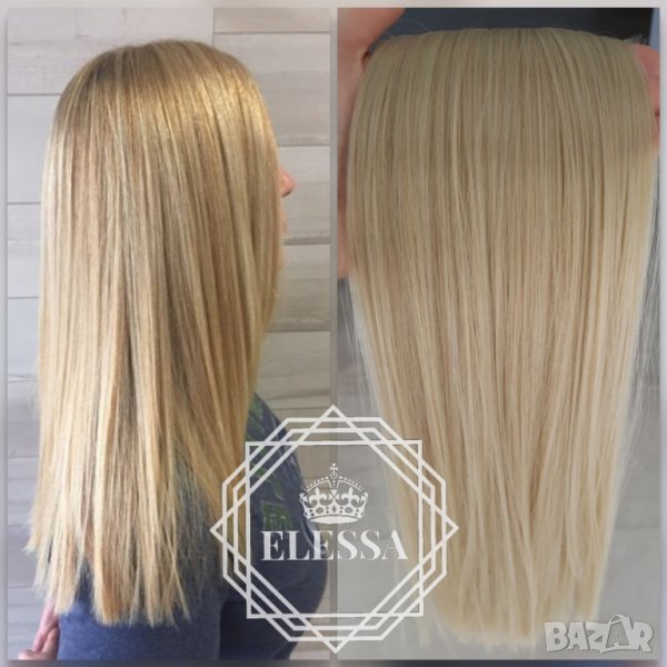 С35 Луксозен Комплект Натурално Удължение / Кичурен Екстеншън - HAIR EXTENSIONS ELESSA, снимка 1