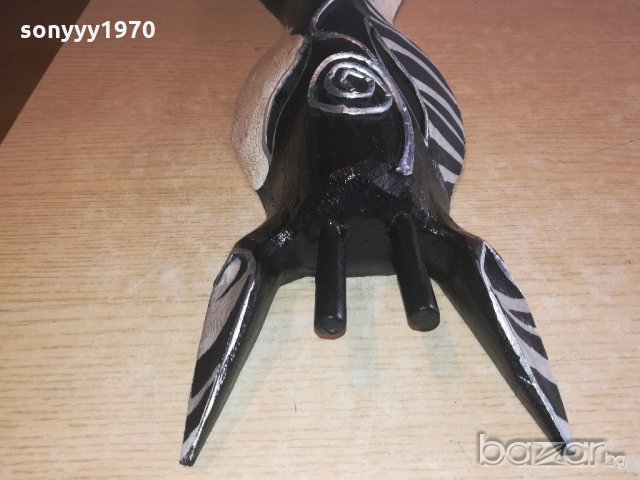 дървена маска-зебра-50х15х8см-внос швеицария, снимка 12 - Колекции - 20973842