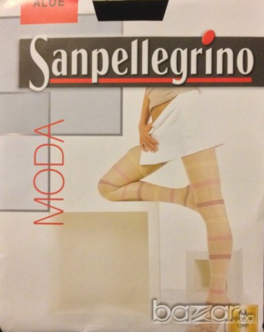 Sanpellegrino 20DEN жълт тънък фигурален чорапогащник Санпелегрино 40-67кг фигурални чорапогащи