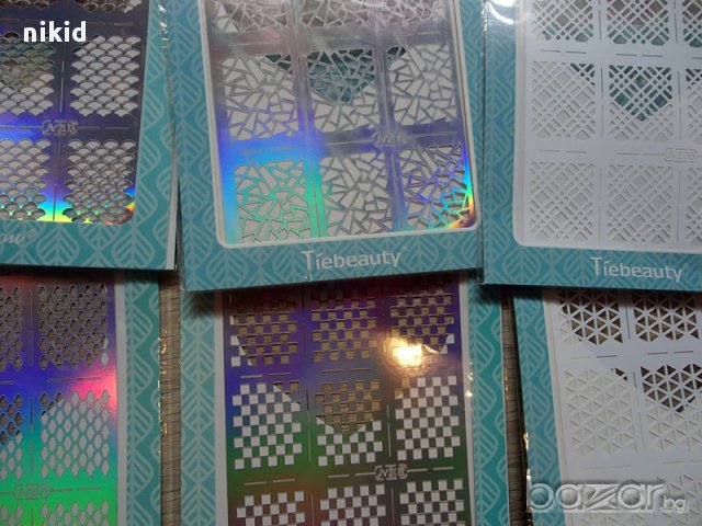 Шаблони винил за нокти мрежа маникюр форми декорация различни, снимка 3 - Продукти за маникюр - 14782550