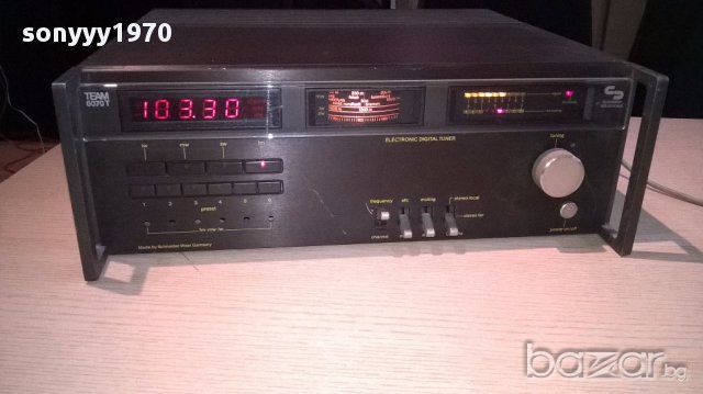 schneider team-6070t hi-fi retro tuner-внос швеицария, снимка 5 - Ресийвъри, усилватели, смесителни пултове - 12728438