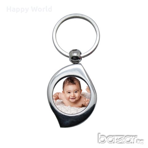 Метален ключодържател с ваша снимка, снимка 2 - Други - 21170622