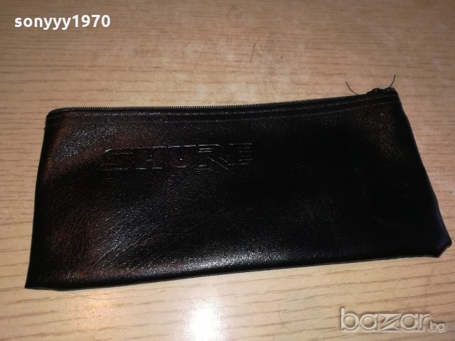 shure калъф за микрофон-кожен, снимка 3 - Микрофони - 20679789