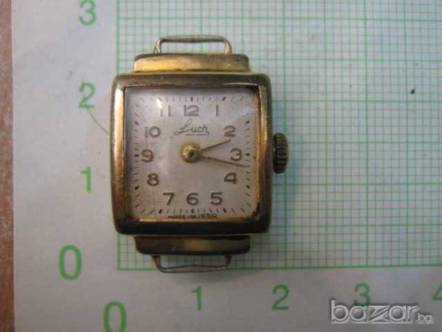 Часовник "Luch" дамски позлатен работещ, снимка 1 - Дамски - 7899958