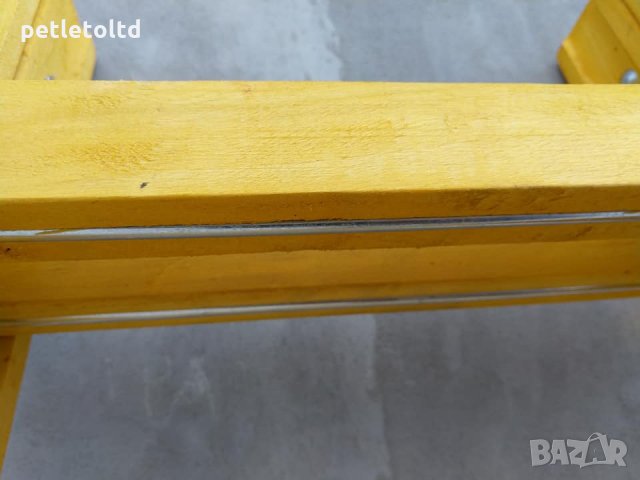 Дървена двойна стълба, 222 см, Усилена, снимка 6 - Други инструменти - 25645301
