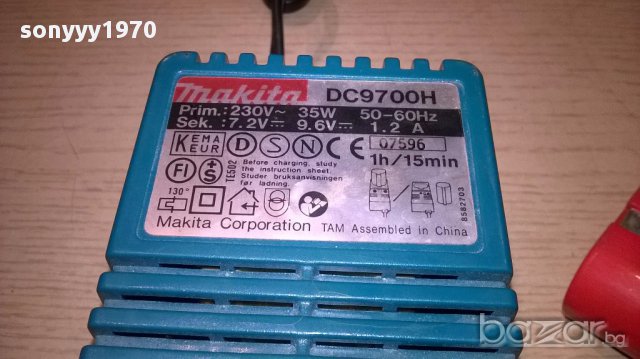 Makita-charger+batery-здрави-внос швеицария, снимка 3 - Други инструменти - 15017442