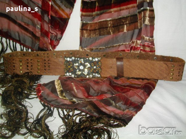 Невeроятен декориран колан за дънки"Маrk" by M J leather / естествена кожа , снимка 1 - Колани - 14567413