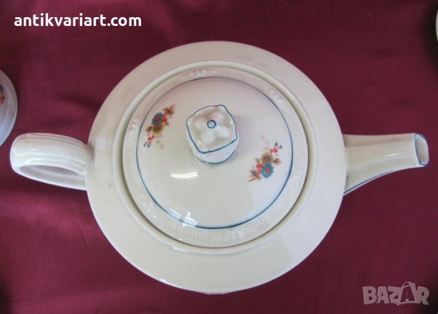 Стар Порцеланов Сервиз за Чай Германия, снимка 6 - Антикварни и старинни предмети - 24993186