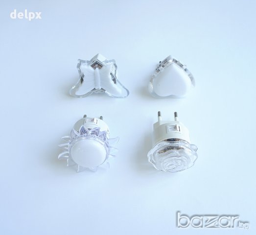 Нощна LED лампа за контакт 220V 0,4W, снимка 1