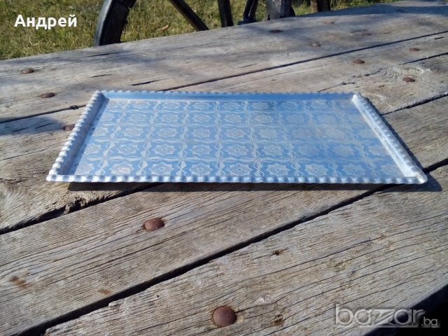 Алуминиев поднос с орнаменти