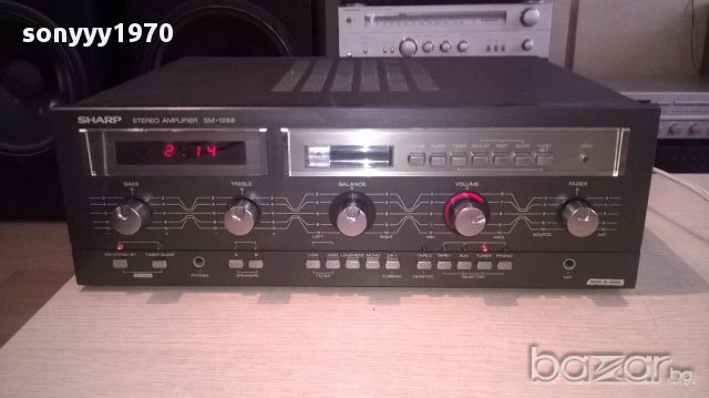 sharp sm-1288h retro amplifier-made in japan-внос англия, снимка 7 - Ресийвъри, усилватели, смесителни пултове - 17061794
