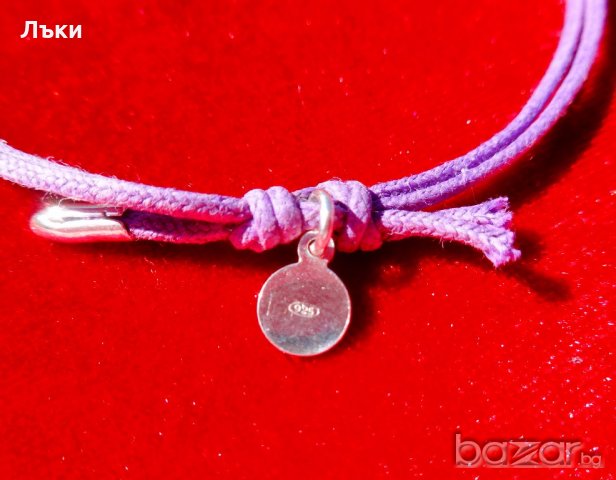 Сребърна гривна 925,сърце., снимка 2 - Гривни - 19281304