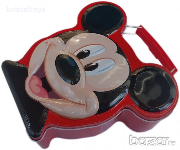 Метална касичка с дръжка Мики Маус, снимка 1