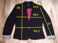 Дамско сако BERSHKA оригинал, размер L, черно с цикламен хастар , НОВО!!, снимка 5