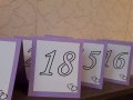 Табелки с номерата на масите, снимка 1 - Сватбени аксесоари - 19247488