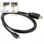 Микро HDMI кабел- micro HDMi към стандартно HDMI, снимка 1 - Мрежови адаптери - 22595177