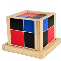  Montessori Binomial Cube Монтесори Биномно Магическо Кубче дървени играчки, снимка 1 - Образователни игри - 24999943