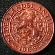 1 цент 1963, Холандски Антили, снимка 2 - Нумизматика и бонистика - 16040529