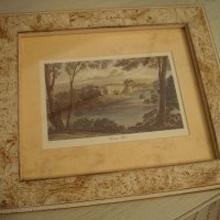 " Пеизаж " - ретро картина от Англия в старинна рамка , снимка 2 - Картини - 21346680