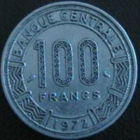 100 франка 1972, Камерун, снимка 1 - Нумизматика и бонистика - 24857563