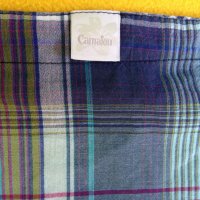 Лятна памучна френска карирана блуза топ Camaieu S М, снимка 2 - Корсети, бюстиета, топове - 25663238