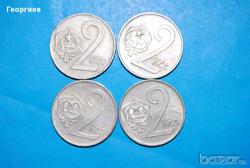 Чехословакия лот от 2 крони 1972,1973,1986,1975, снимка 1