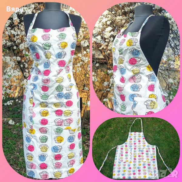 Кухненска Сладкарска Престилка на шарени Мъфини! , снимка 1