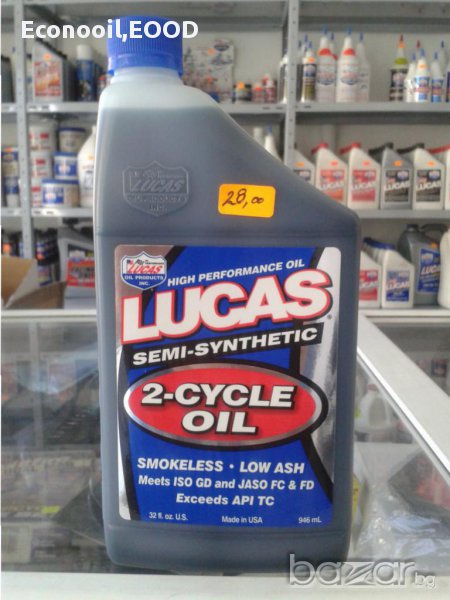 Двутактово бездимно масло на Lucas Oil, снимка 1