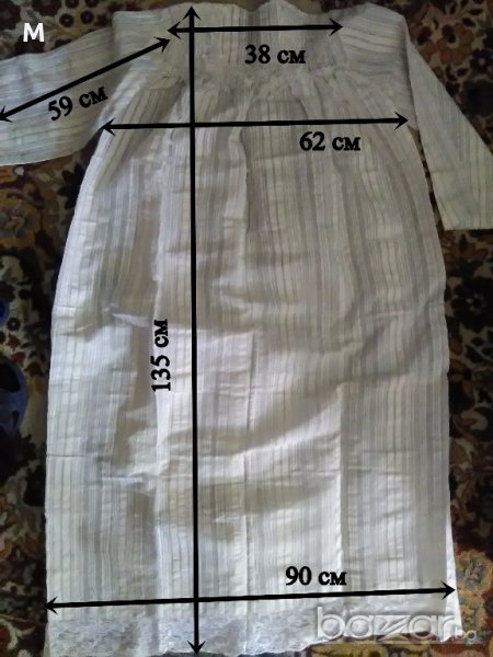 старинна нощница ръчно тъкана, снимка 1