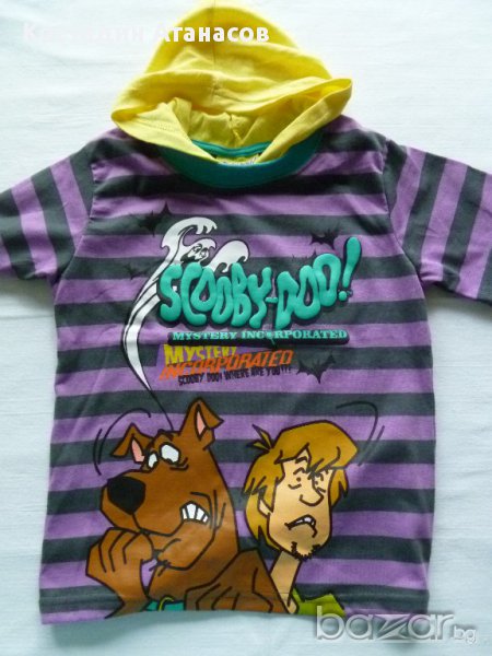 PRIMARK тениска с качулка SCOOBY-DOO 4-5 години, снимка 1