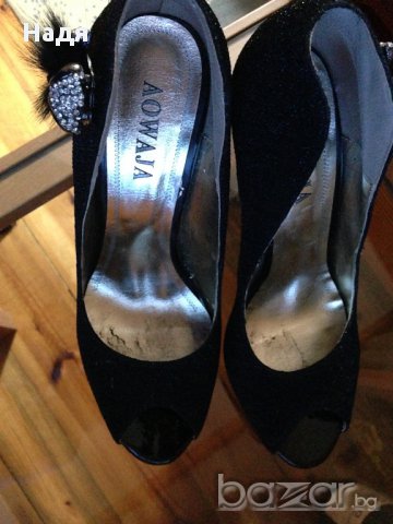 луксозни дамски обувки номер 38,марка AOWAJA, снимка 6 - Други - 17037953
