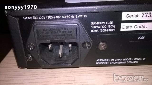 behringer mdx 2000 composer-внос швеицария, снимка 14 - Ресийвъри, усилватели, смесителни пултове - 19706739