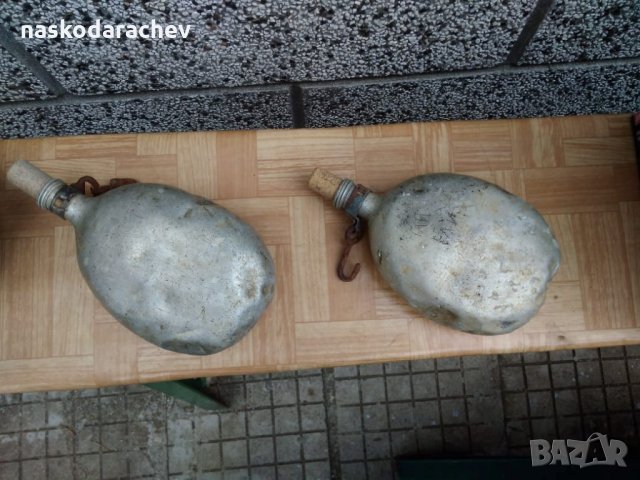 Автентични военни алуминиеви манерки за вода и канчета за храна, снимка 8 - Антикварни и старинни предмети - 23416890